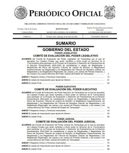 27 ene E 1 021-2025.-Tamaulipas, primero en publicar listas de las y los candidatos a integrar el Poder Judicial estatal