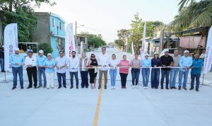 8 jul Z 1 Erasmo González inaugura primera obra de pavimentación 2025 y arranca una calle más