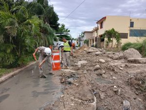 30 oct Z 1 Refuerzan infraestructura sanitaria en importante sector habitacional