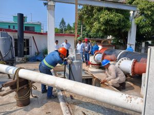 22 dic Z 1 COMAPA SUR mejora el funcionamiento de cárcamos mediante mantenimiento permanente