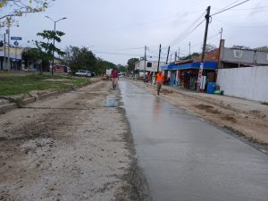 11 may Z 1 COMAPA Sur rehabilita infraestructura sanitaria y repone pavimento en la colonia Solidaridad