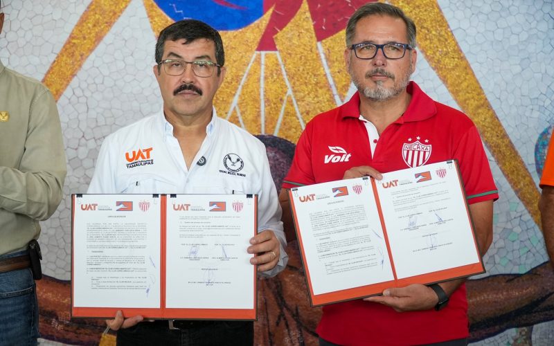 2 jun D 1 Firma la UAT alianza deportiva entre Correcaminos y el Club Necaxa de la Liga MX